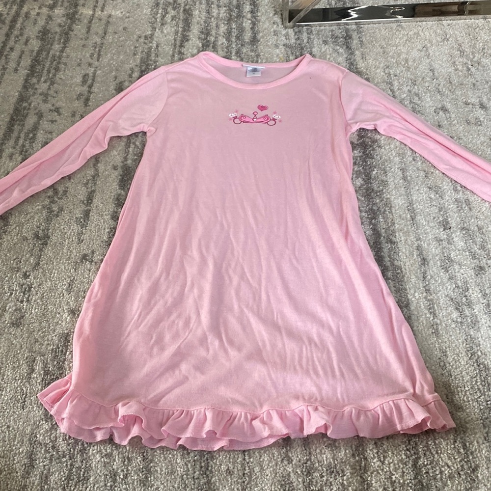 Pink Long-Sleeve Nightgown